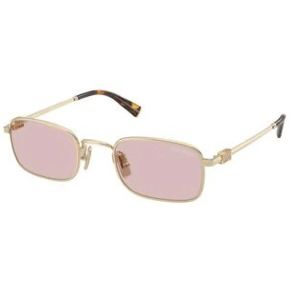 Miu Miu MU A 53 S Pale Gold Pink Polyamide Standard ZVN4I0 Sunglasses