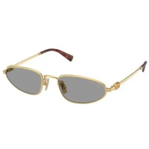 Miu Miu MU A 52 S Gold Grey Polyamide Standard 5AK40O Sunglasses