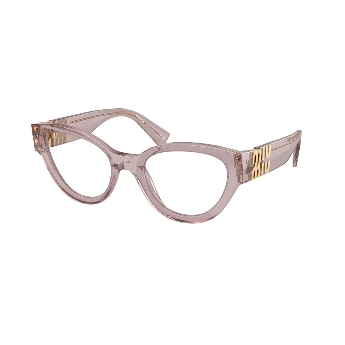 Miu Miu MU 1VV Transparent Mauve 12W1O1 Eyeglasses