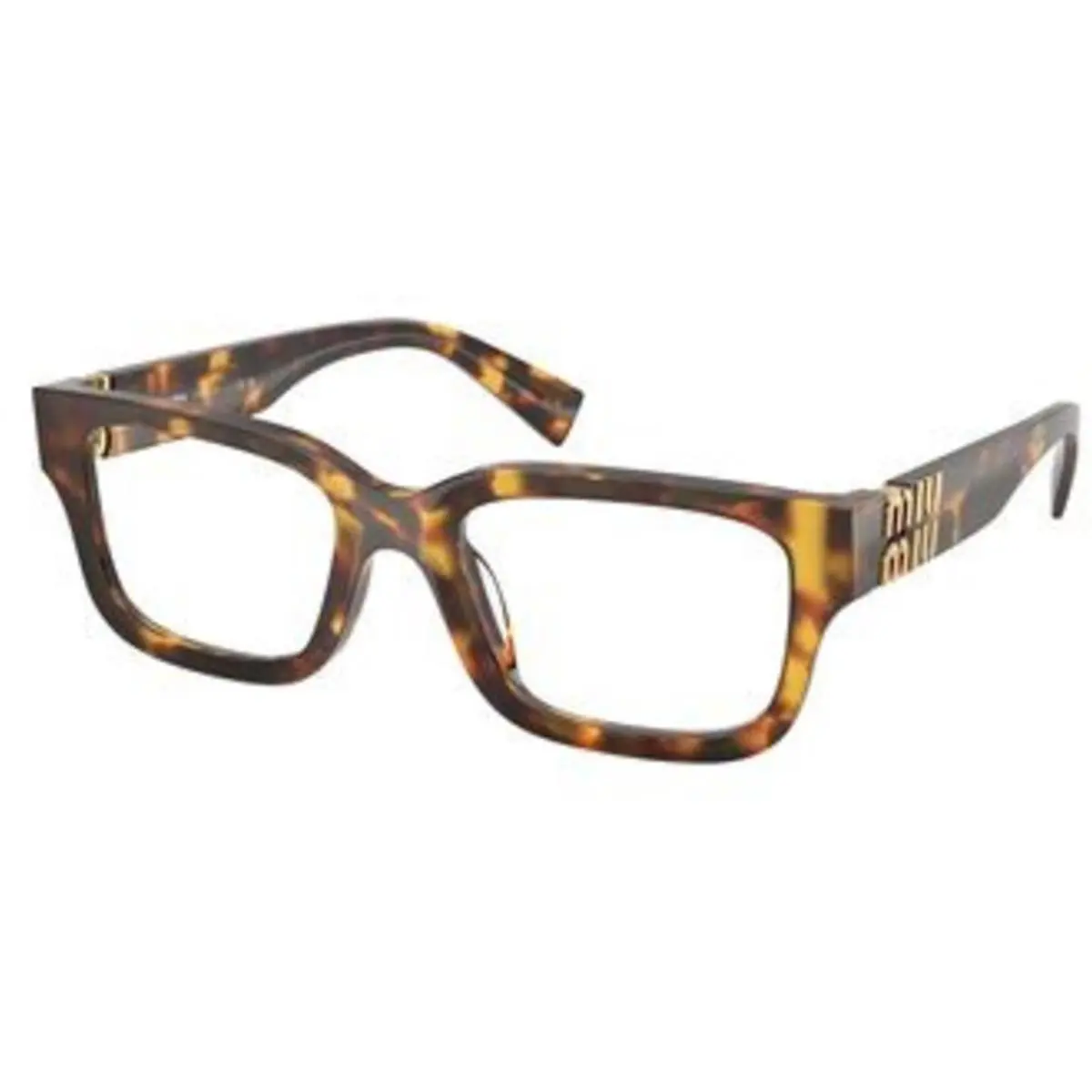 Miu Miu MU 02 Yvf Havana Honey Demo Lens 14L1O1 Eyeglasses