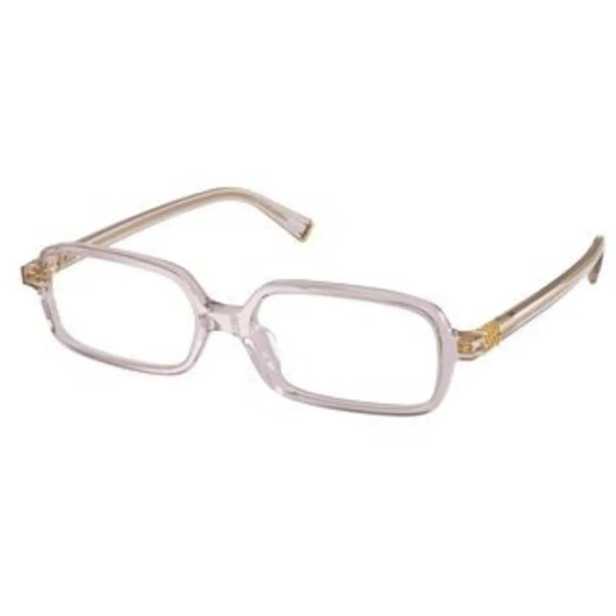 Miu Miu MU 01 Yvf Mauve Transparent Demo Lens 12W1O1 Eyeglasses