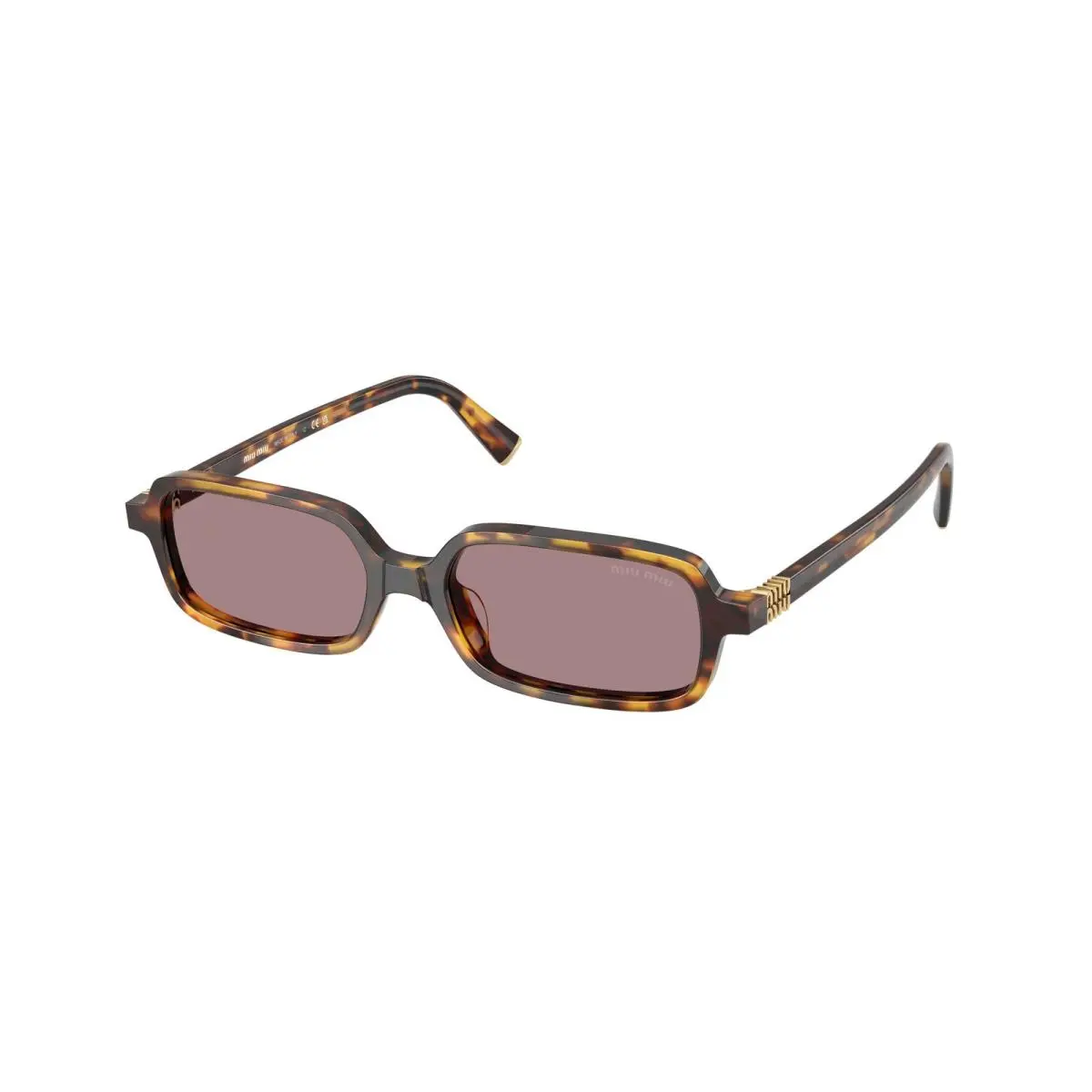 Miu Miu MU 11 ZS Havana Honey Light Purple Brow 14L20I Sunglasses