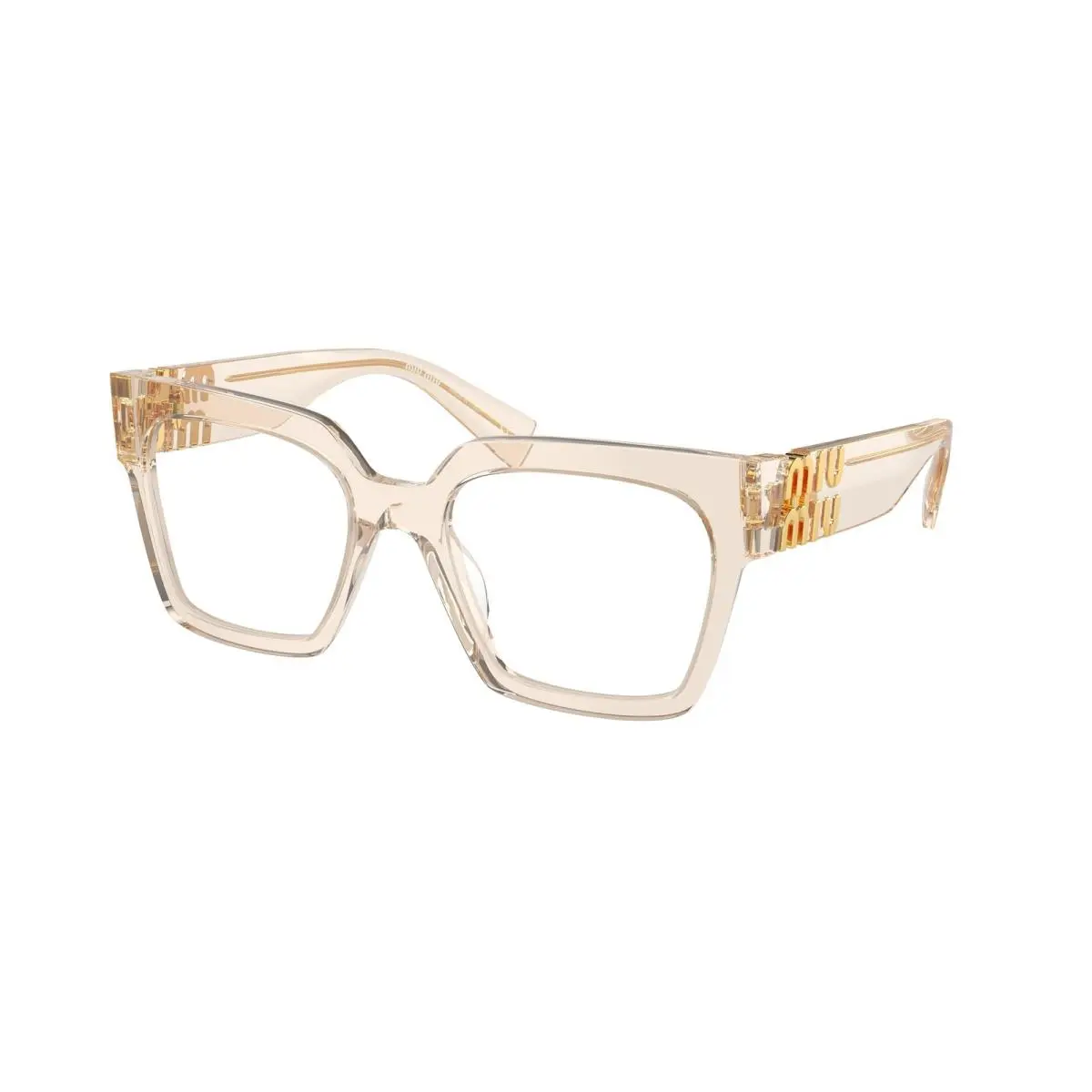 MU 4UV Sand Transparent 11T1O1 Eyeglasses by Miu Miu