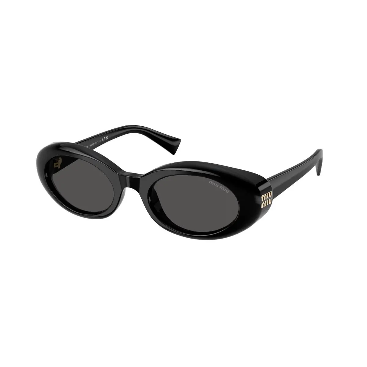 Miu Miu MU B09S 16K08Z Black Dark Grey 52 mm Women`s Sunglasses