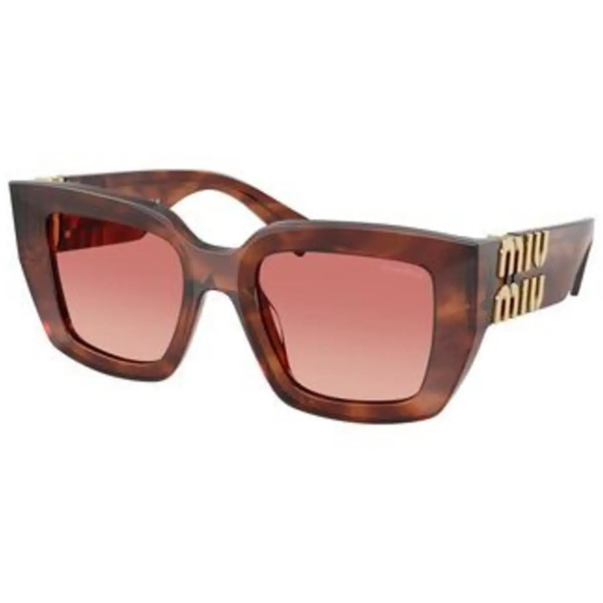 Miu Miu MU B 05 S Striped Tobacco Pink Gradient Red Polyamide Standard 26E50U S