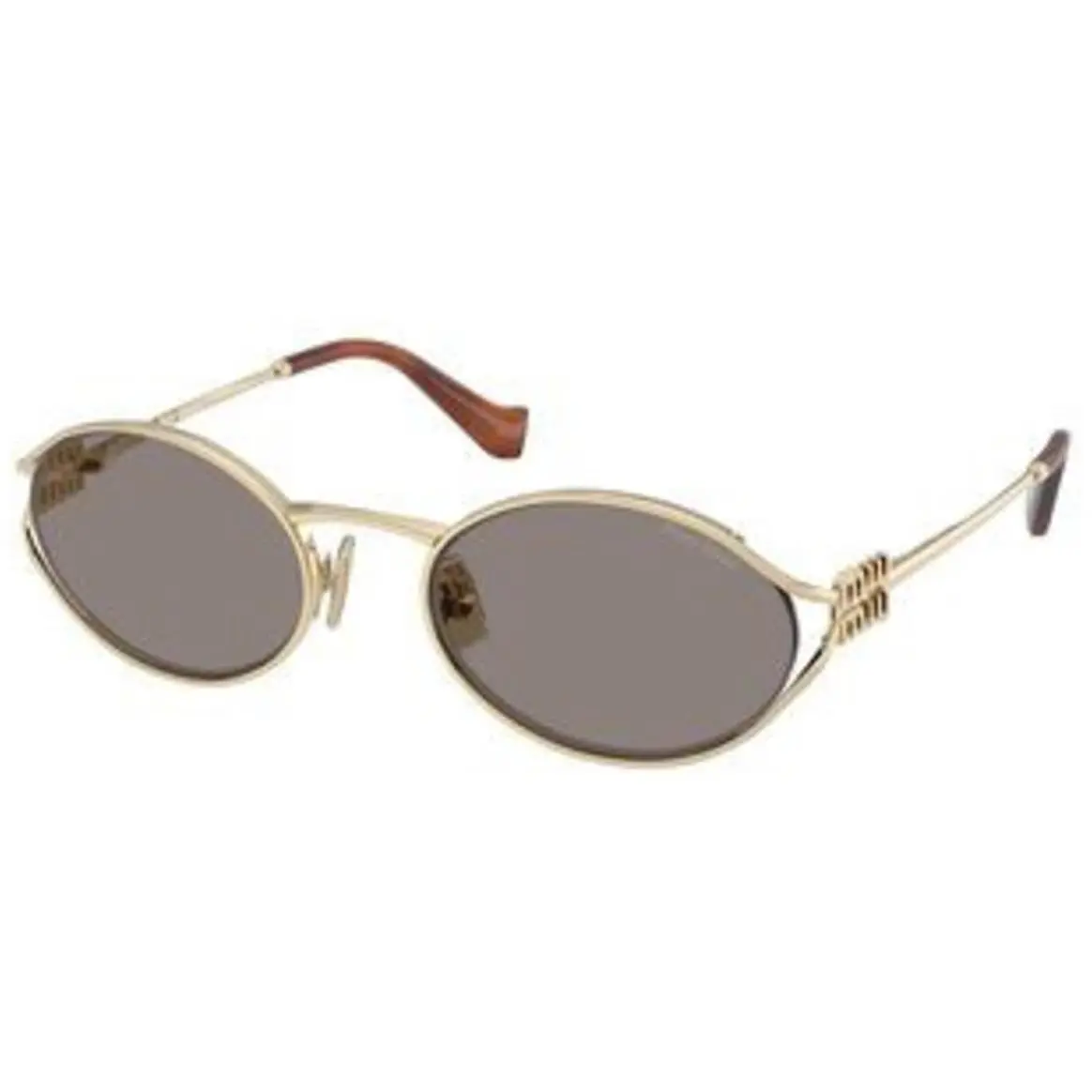 Miu Miu MU 52YS Pale Gold Dark Grey Polyamide Standard ZVN80Q Sunglasses