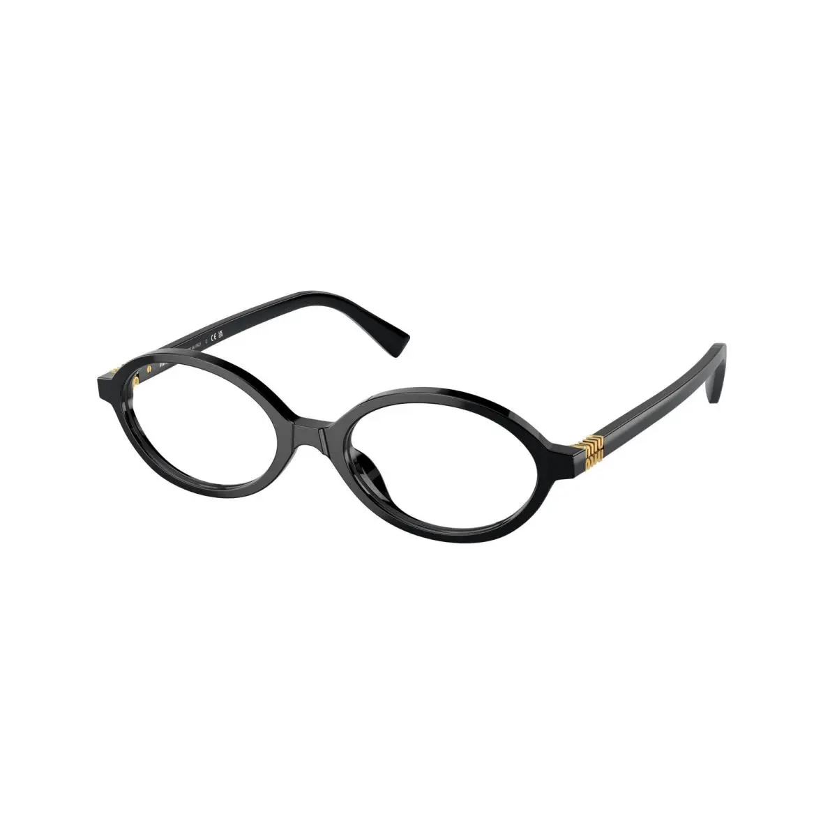 Miu Miu MU 01 XV Black Demo Lens 1AB1O1 Eyeglasses