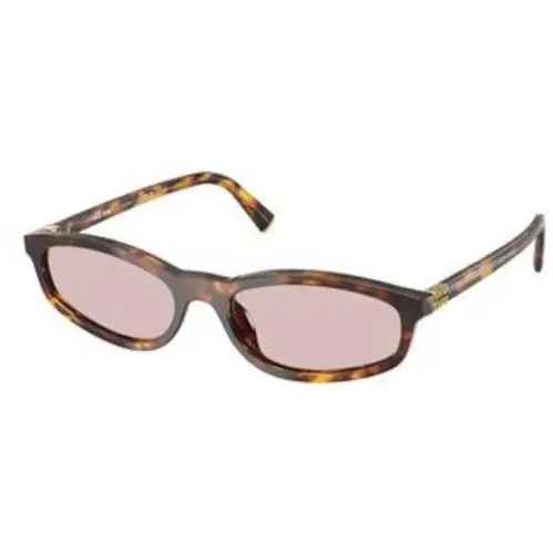 Miu Miu MU A 06 SF Honey Havana Pink Polyamide Standard 14L4I0 Sunglasses