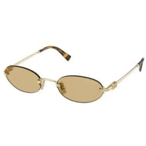Miu Miu MU A 54 S Pale Gold Yellow Polyamide Standard ZVN10R Sunglasses
