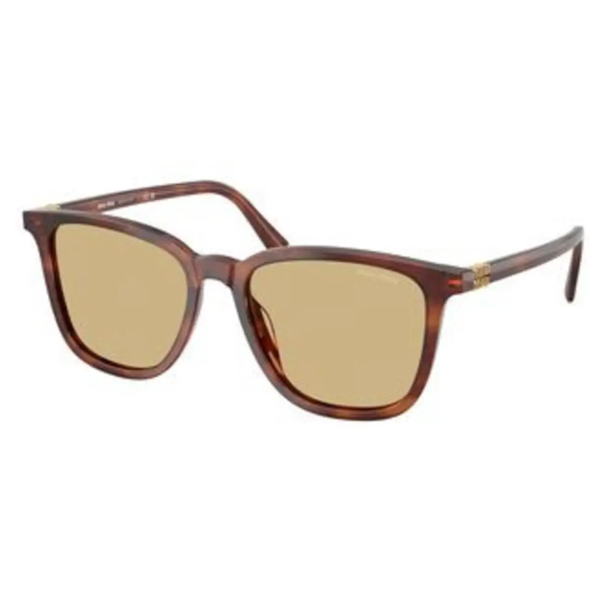 Miu Miu MU B 03 S Striped Tobacco Yellow Polyamide Standard 26E10R Sunglasses