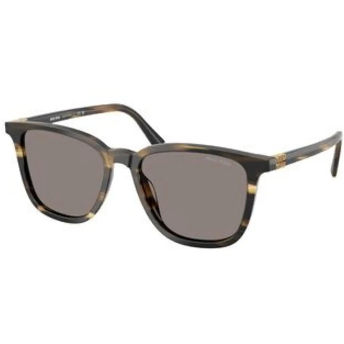 Miu Miu MU B 03 S Striped Loden Dark Grey Polyamide Standard 25E80Q Sunglasses