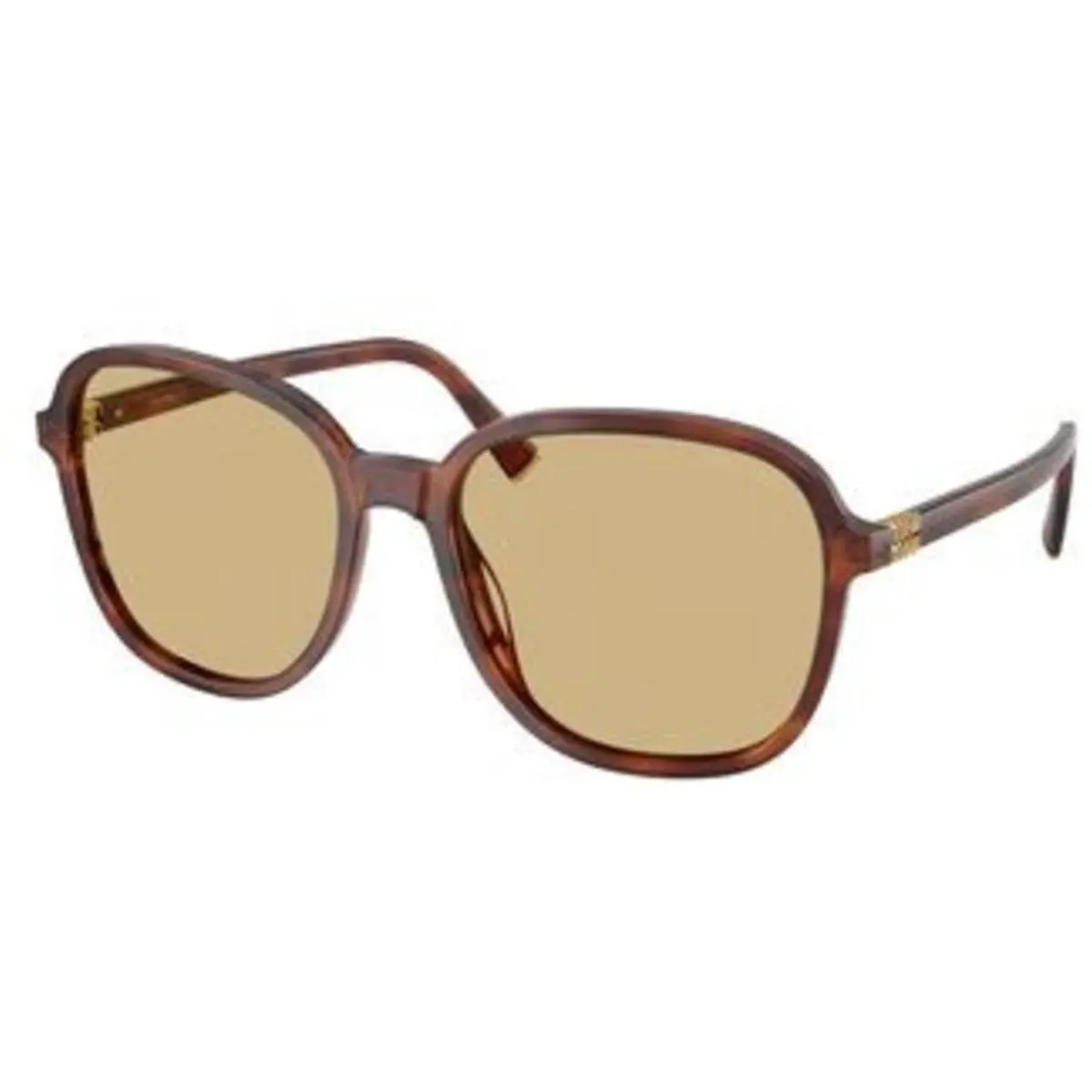 Miu Miu MU B 01 SF Striped Tobacco Yellow Polyamide Standard 26E10R Sunglasses