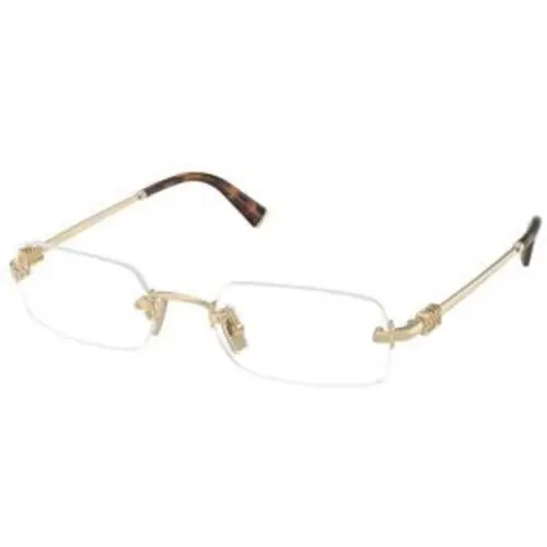 Miu Miu MU 50 YV Pale Gold Clear ZVN1O1 Eyeglasses