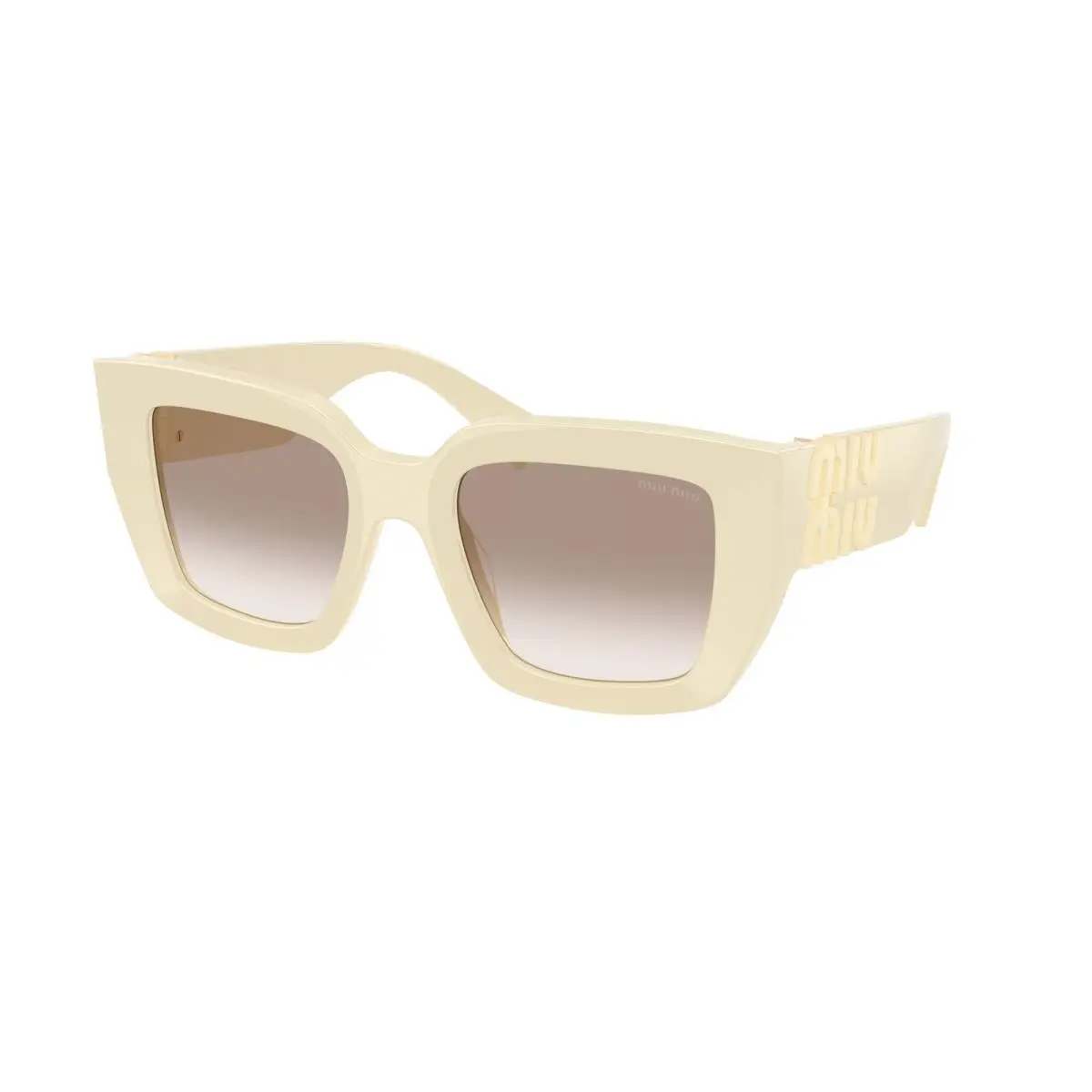Miu Miu MU B05S 21D90L Milk Clear Gradient Brown 51 mm Women`s Sunglasses