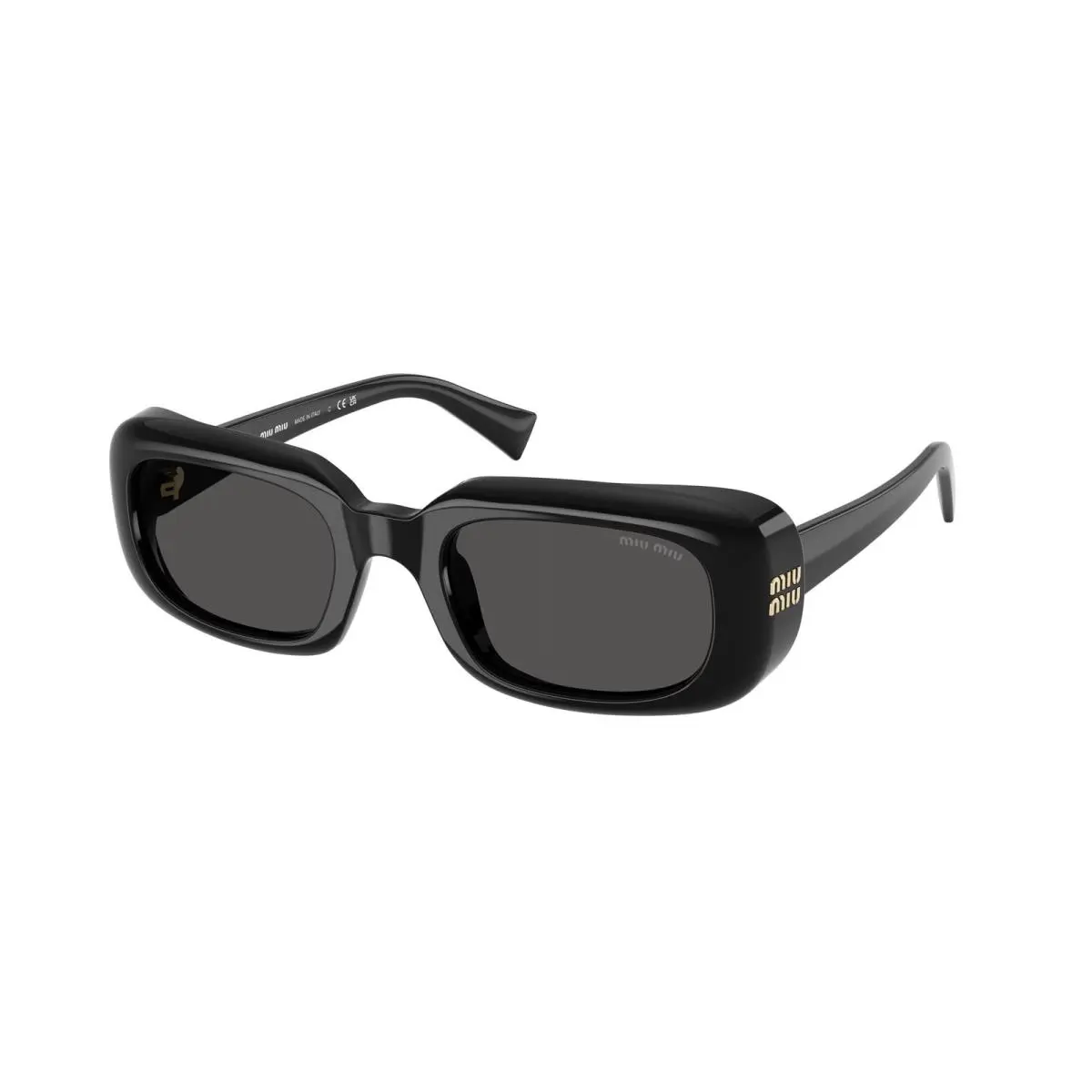 Miu Miu MU B13S 16K08Z Black Dark Grey 52 mm Women`s Sunglasses