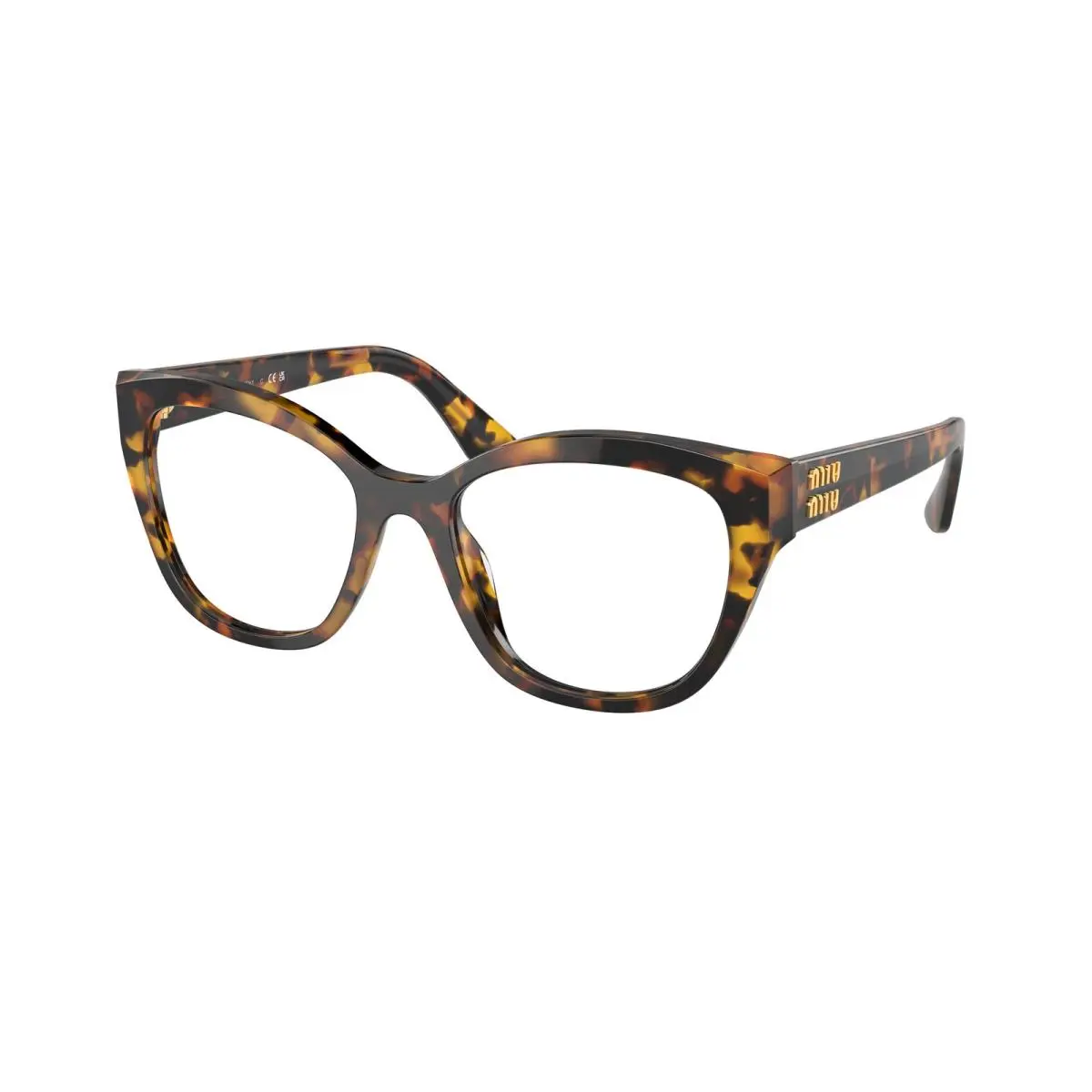 Miu Miu MU 05 XV Honey Havana Demo Lens VAU1O1 Eyeglasses