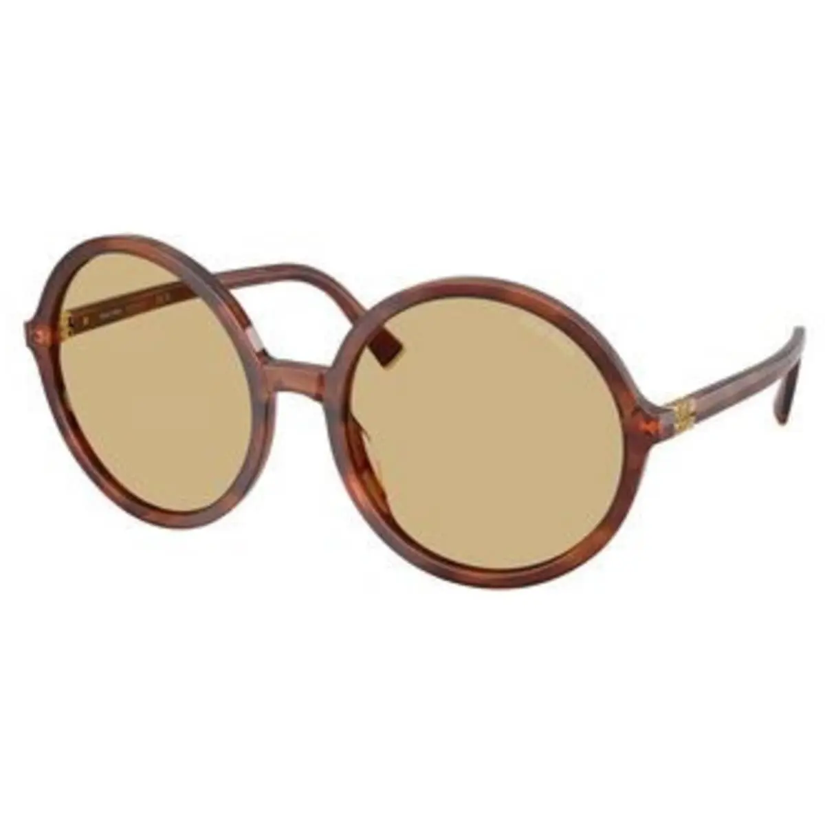 MU B 02 S Striped Tobacco Yellow Polyamide Standard 26E10R Sunglasses by Miu Miu