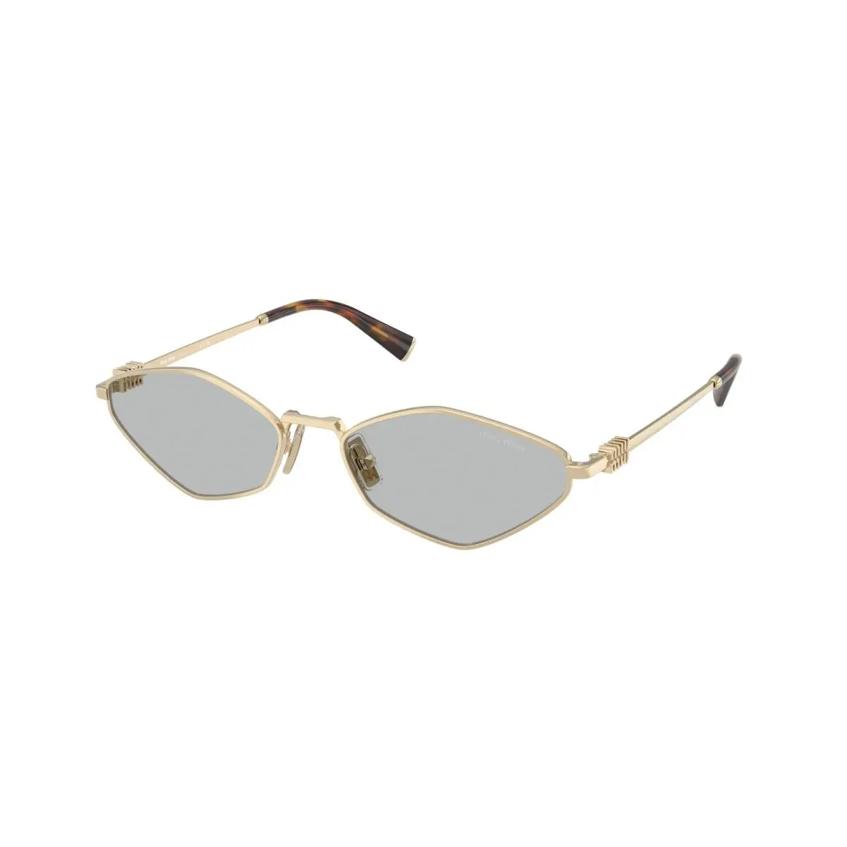Miu Miu MU 56 ZS Pale Gold Light Grey ZVN50K Sunglasses