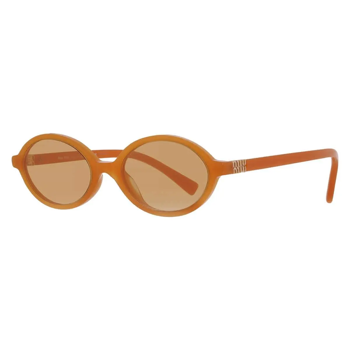 Miu Miu Brown Oval Ladies Sunglasses MU 04ZS 11V40D 50 MU 04ZS 11V40D 50