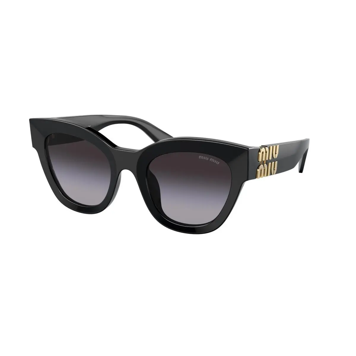 Miu Miu MU 01 Ysf Black Grey Gradient 1AB5D1 Sunglasses