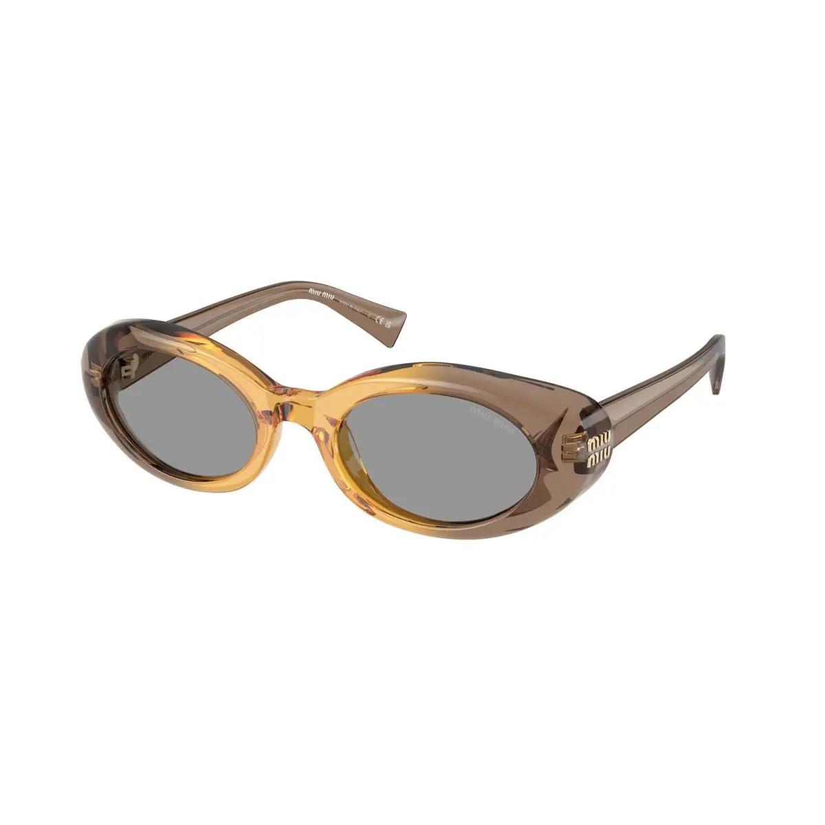 Miu Miu MU B09S 24M50Q Beige Grey 52 mm Women`s Sunglasses