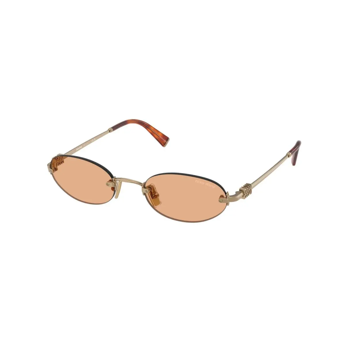 Miu Miu MU A54S 7OE90X Brass Orange 51 mm Women`s Sunglasses