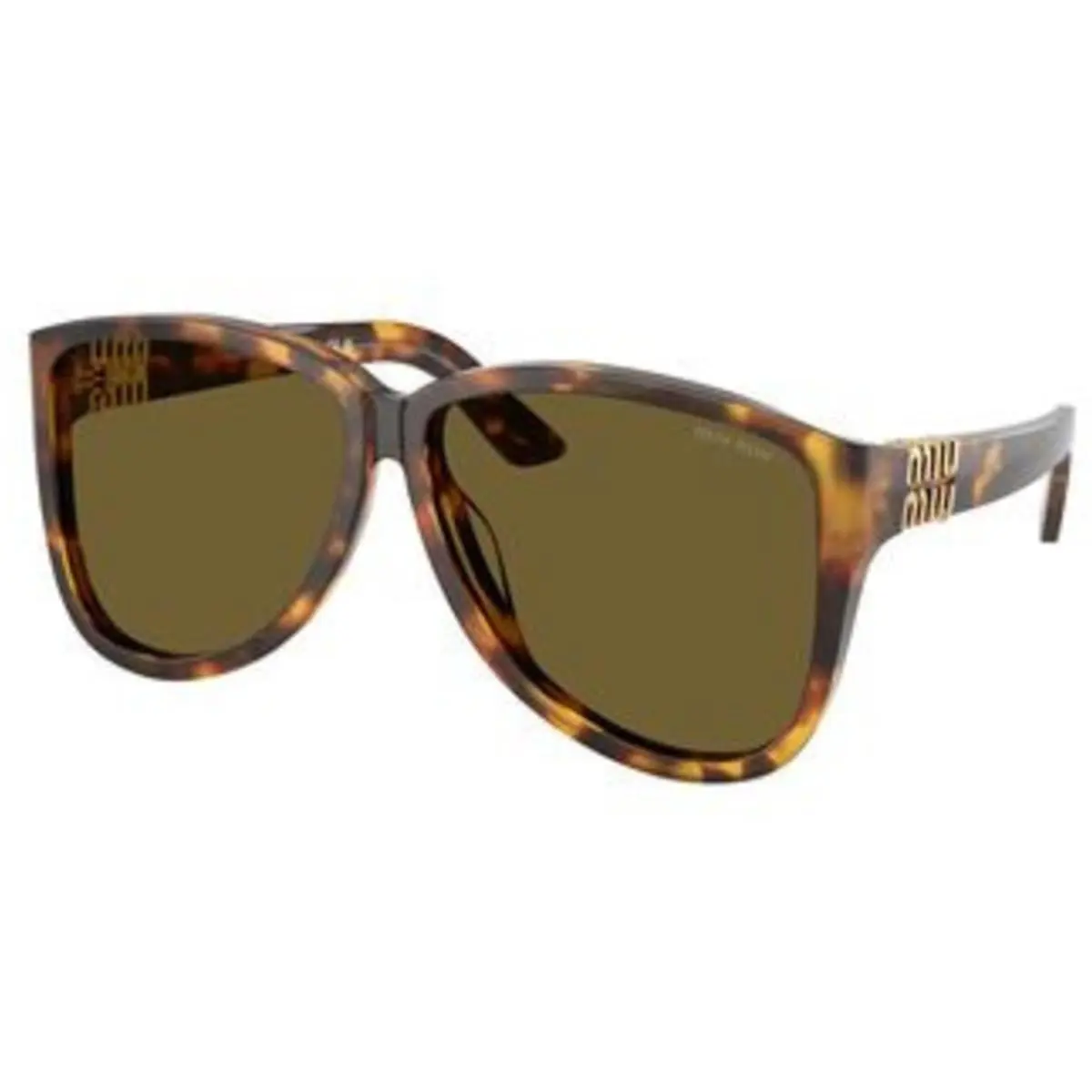 Miu Miu MU A 08 S Honey Havana Dark Brown Polyamide Standard 14L09Z Sunglasses