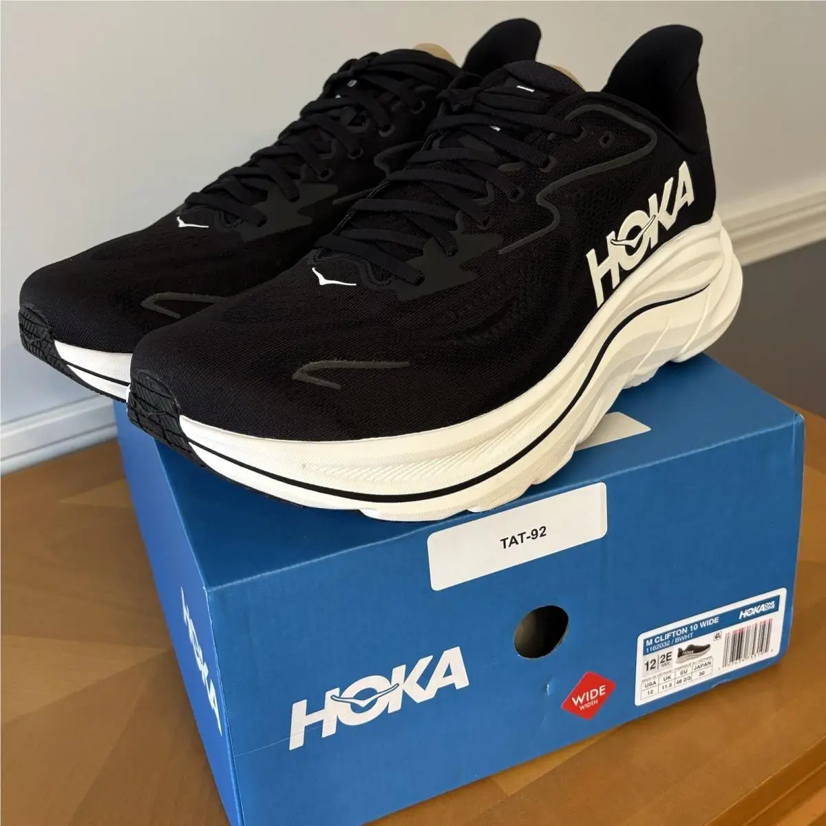 Hoka shoes - Hoka One One Clifton - One One Clifton - 1162032/BWHT - Black (UPC: 197634753195) 5
