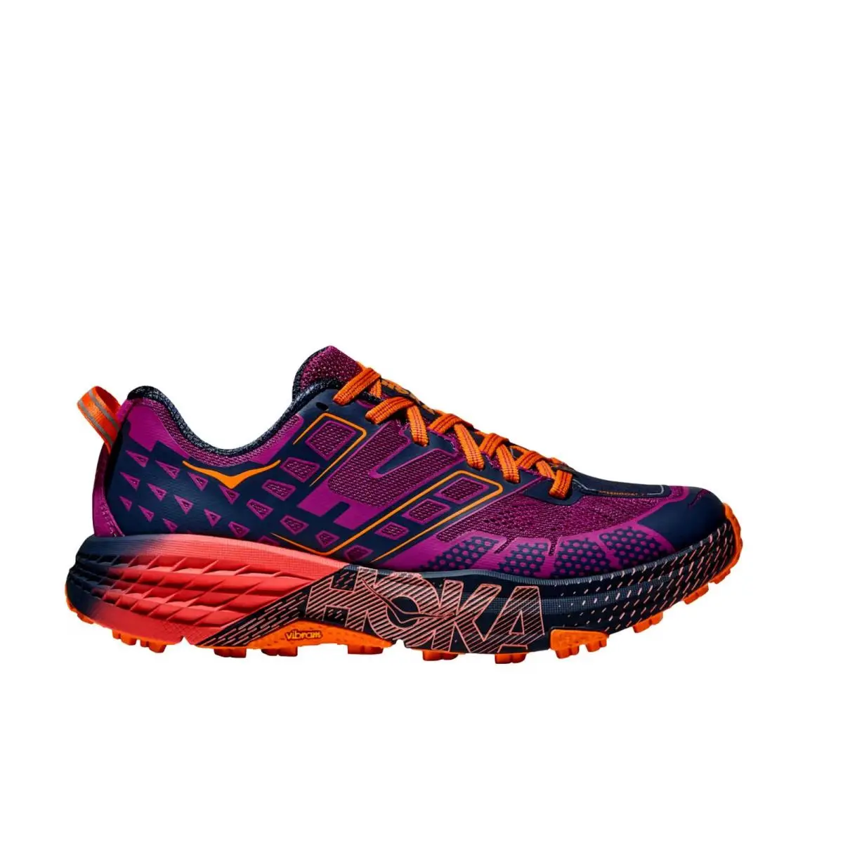 Hoka Speedgoat 2 Wild Flower / Electric Tangerine 1162710-WRC Men`s Size 5