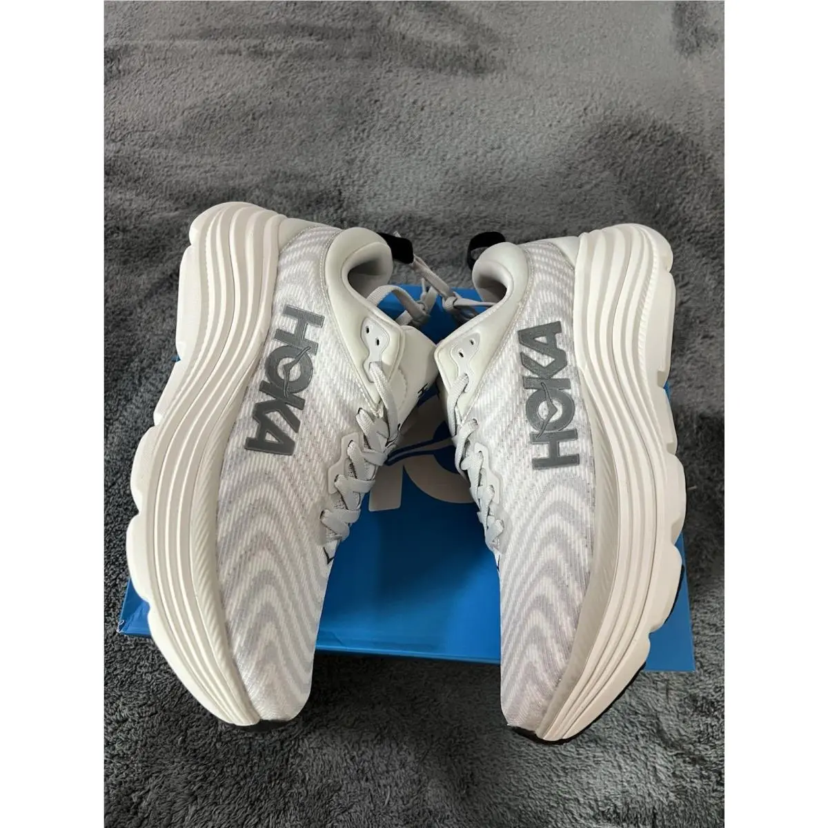 Hoka Gaviota 5 Men`s Size 8.5D Nimbus Cloud/steel Wool 1134234-NCSW