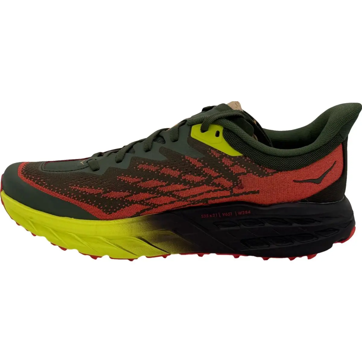 Hoka shoes - Hoka Speedgoat 5 - Speedgoat - 1123159-TFST - Thyme/Fiesta (UPC: 195719622220) 0