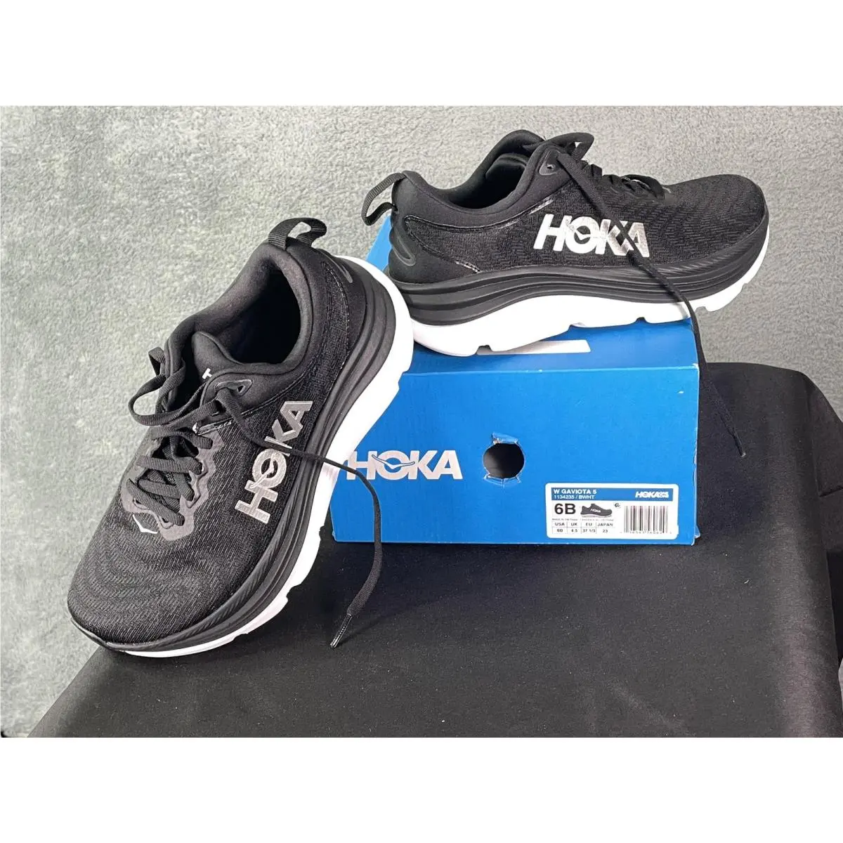 Hoka shoes - Hoka One One Gaviota 5 - 1134235 BWHT - Black 12