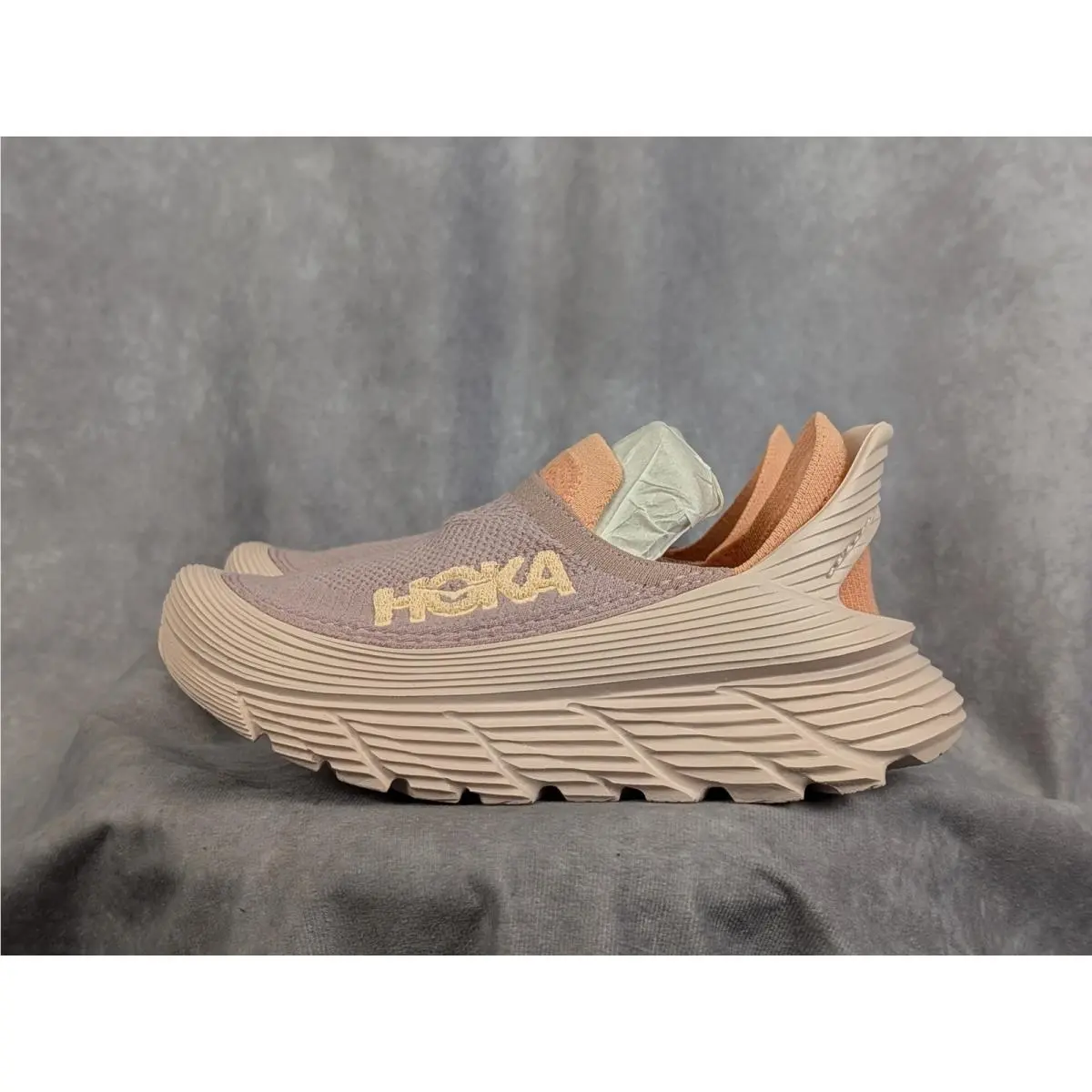 Hoka Restore TC Quartz Sun Flare Recovery Slip On Sneakers 1162534 Womens 5 Nwob