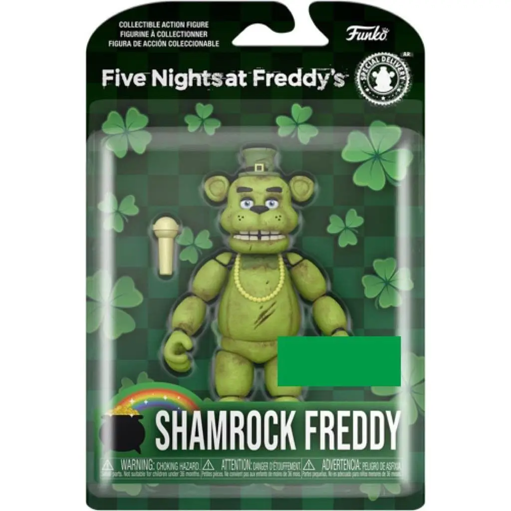 Five Nights At Freddy`s Shamrock Freddy Action Figure 5.47 Inch Collectible
