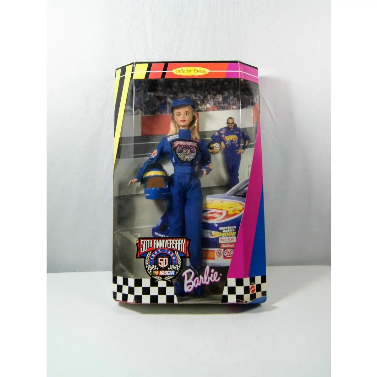 1998 Mattel 50th Anniversary Nascar Racing Barbie Doll Collector Edition