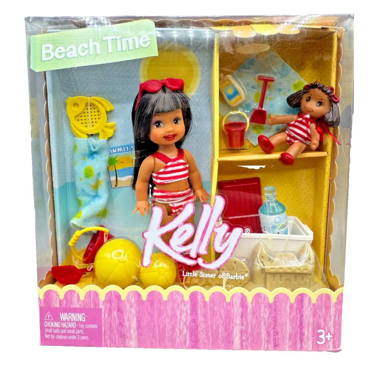 BK F Barbie Doll Kelly Club 2004 Beach Time H0827 Black AA