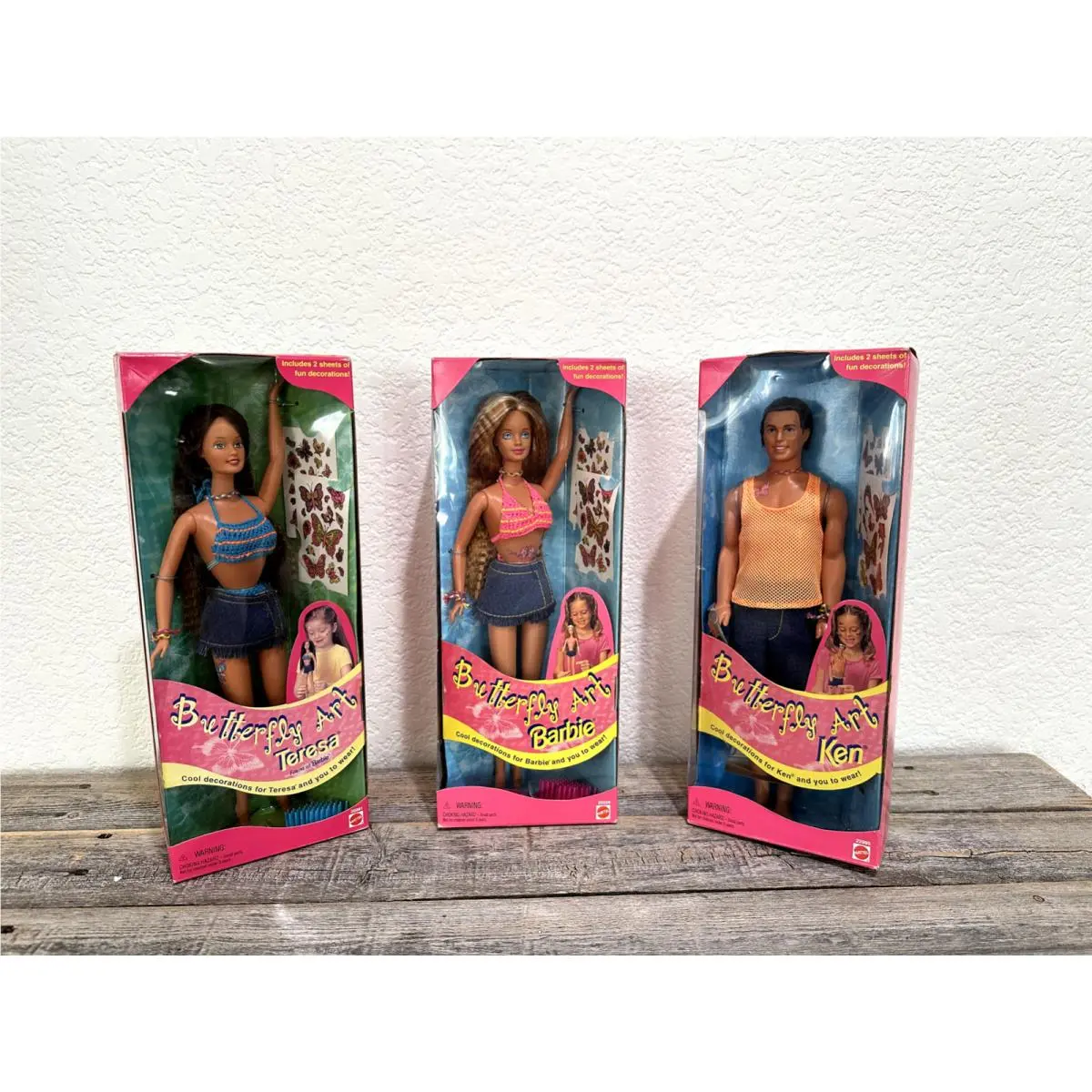 Butterfly Art Barbie Bundle - Barbie Ken and Teresa
