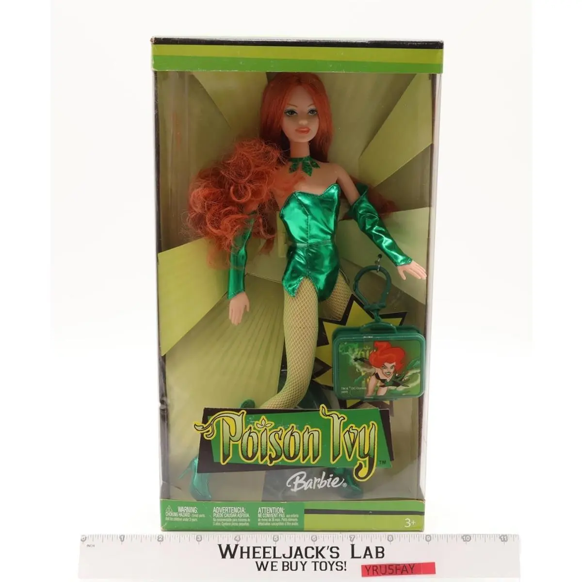 Poison Ivy Barbie with Keychain DC Comics 2004 Mattel Misb