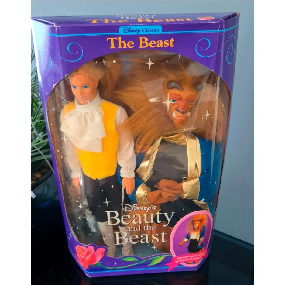 1991 Mattel Disney Classics The Beast Beauty and The Beast Dolls