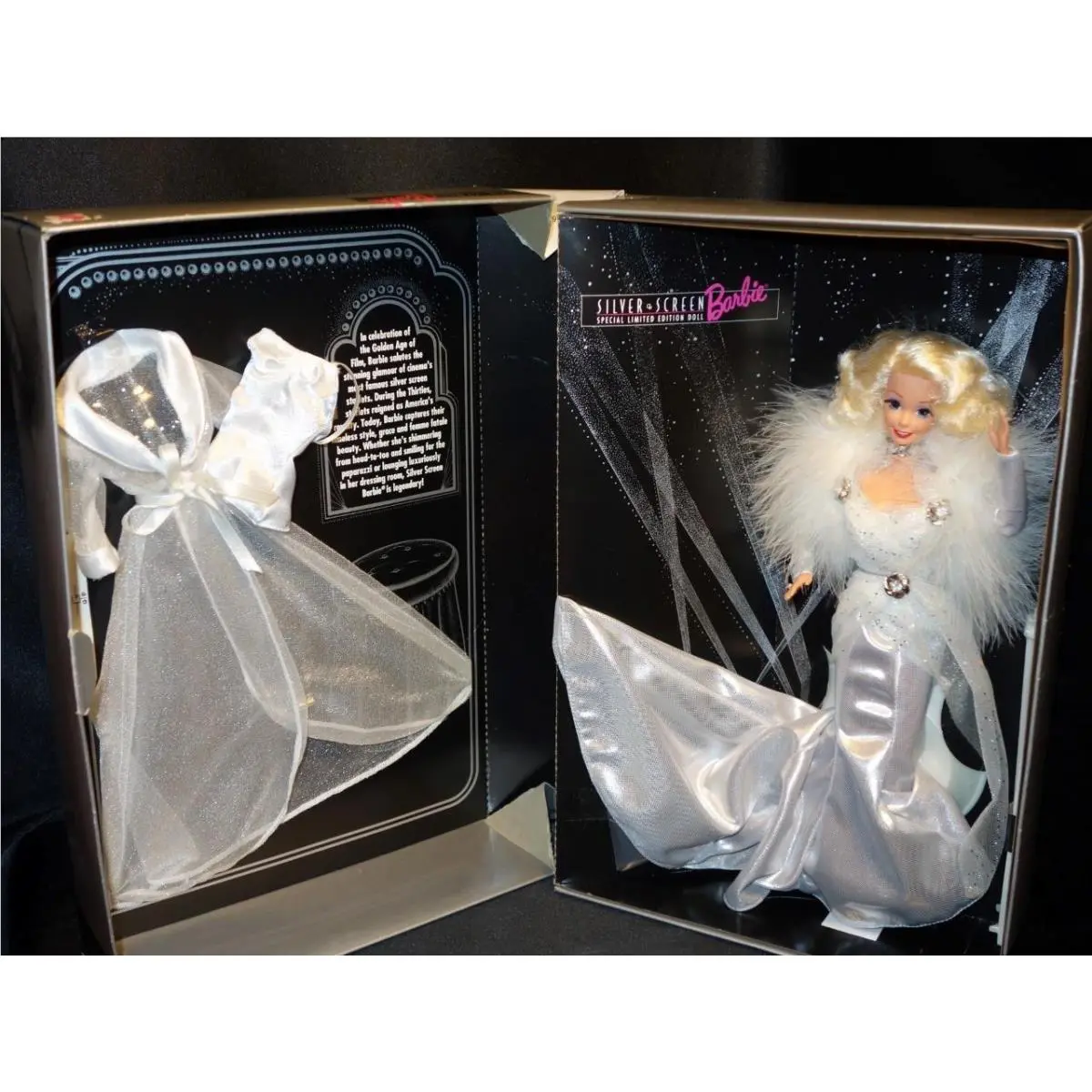 1994 Fao Schwarz Silver Screen Marilyn Monroe-esque Blond Barbie Doll 11652 Nrfb