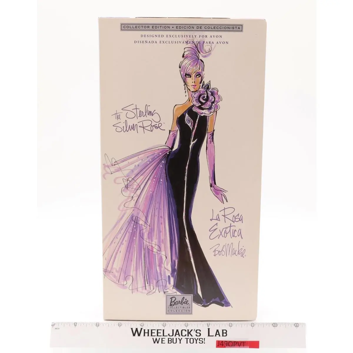 The Sterling Silver Rose Barbie Collectibles Bob Mackie Avon 2001 Mattel