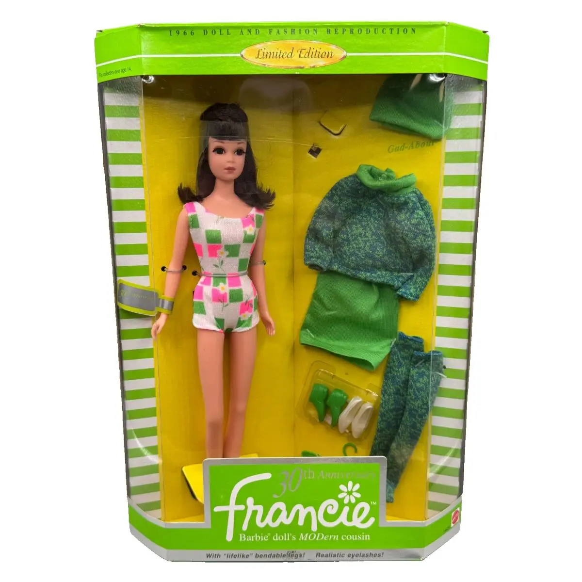 BK Barbie Doll 1996 30TH Anniversary Francie Reproduction 14608
