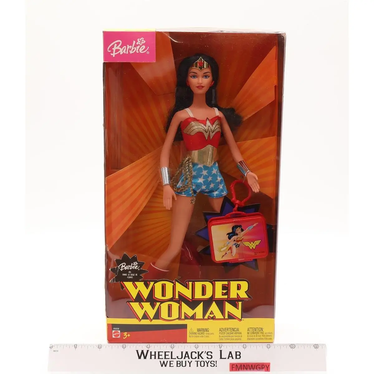Wonder Woman Barbie with Keychain 2003 Mattel DC Comics 12 Doll