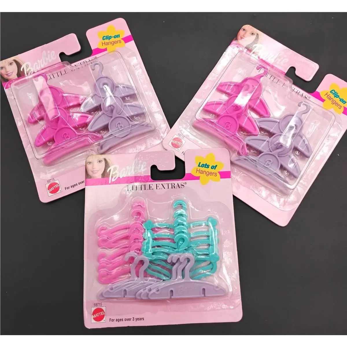 Vintage 1999 Barbie Little Extras Hangers 68715 Nrfb Mattel