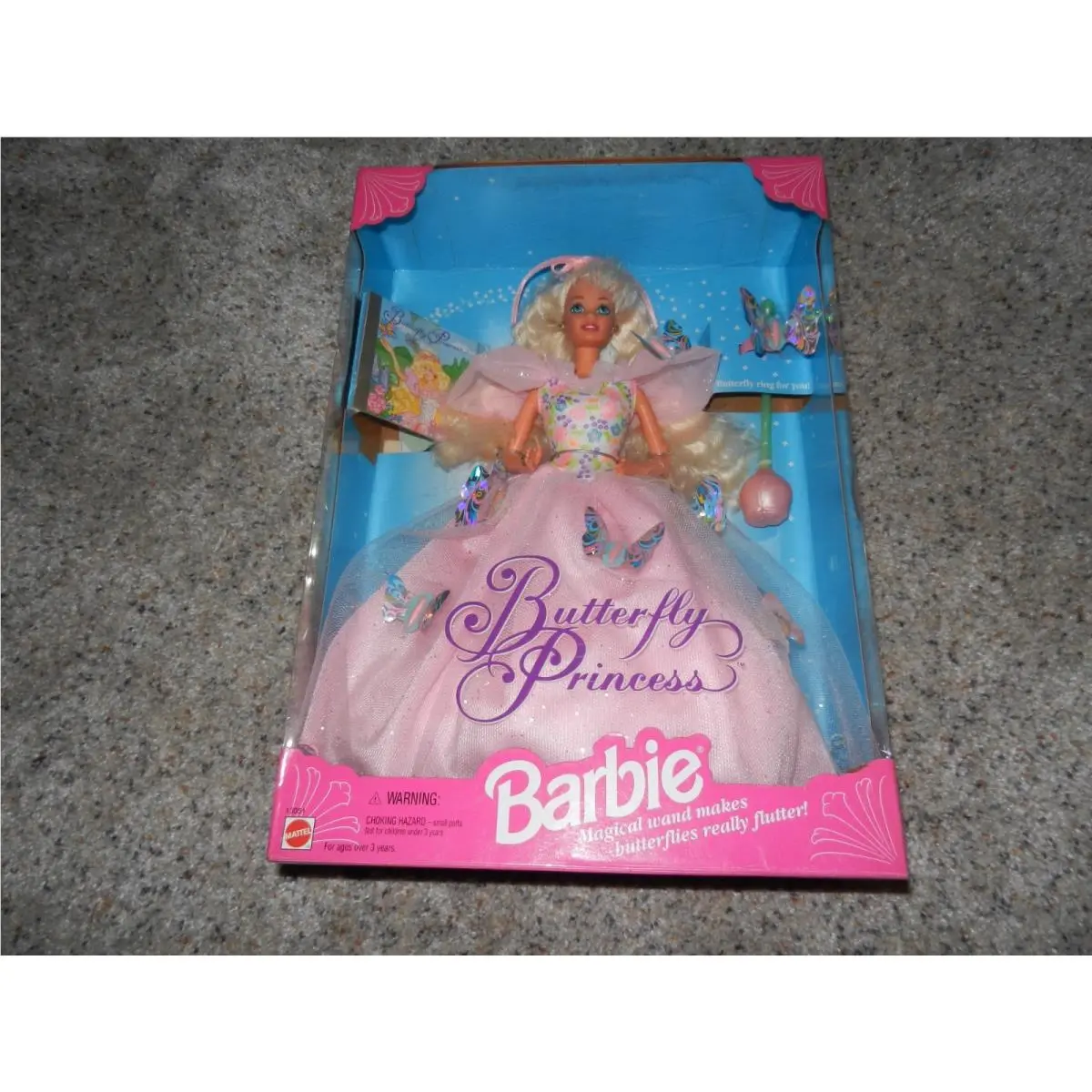 1994 Butterfly Princess Barbie W/ Magical Wand Nrfb 13051
