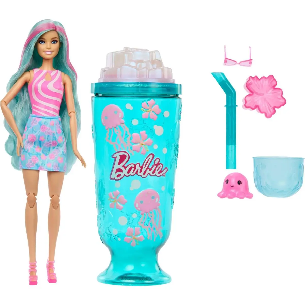 Barbie Pop Reveal White Blue