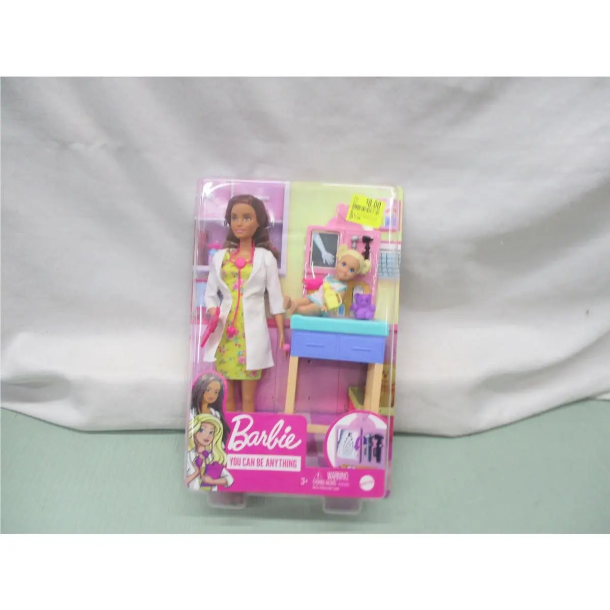 Mattel Barbie Doctor Dr. Nurse Broken Bone Toddler Purple Teddy Pediatrician