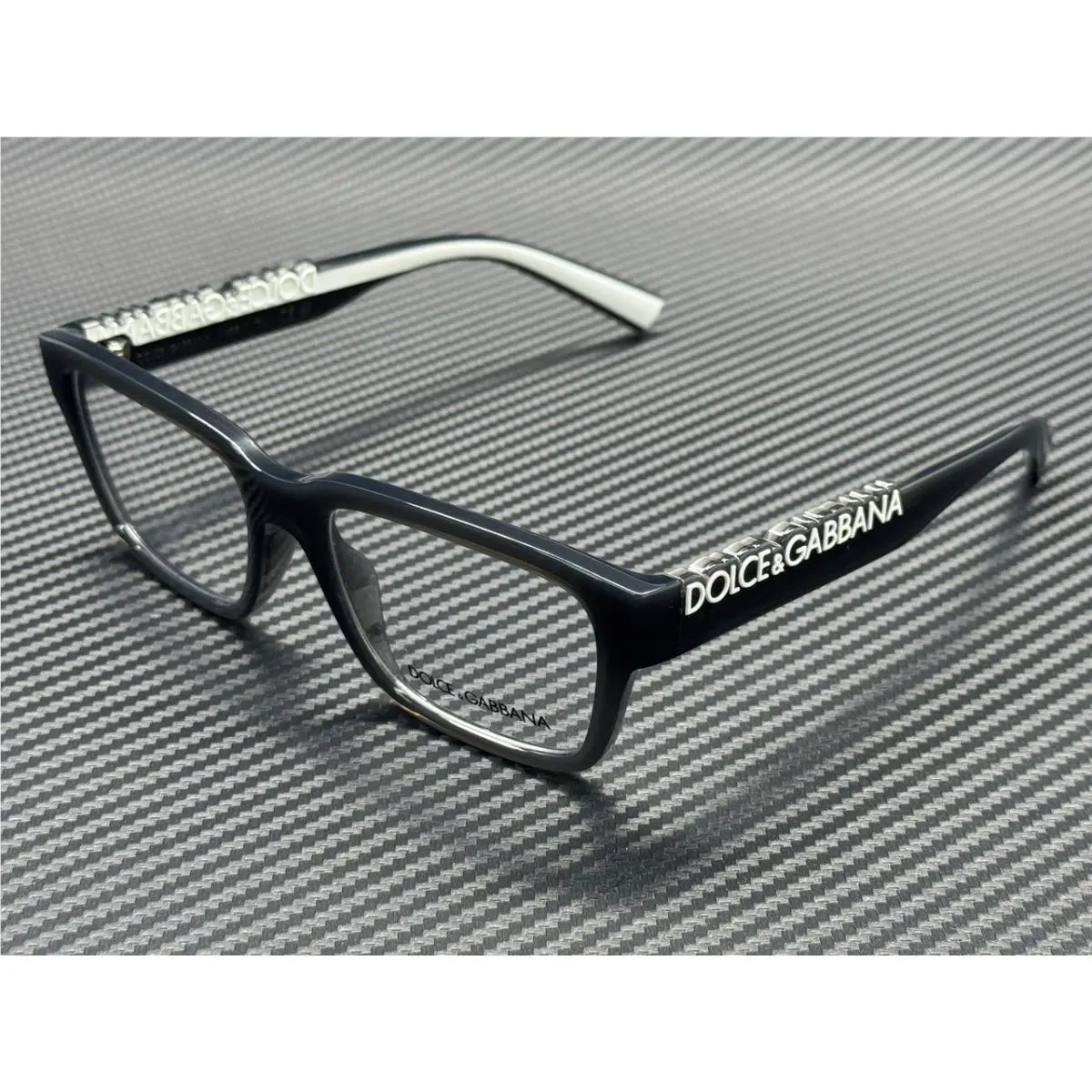Dolce Gabbana DG5112 3160 Transparent Dark Grey Unisex 55 mm Eyeglasses