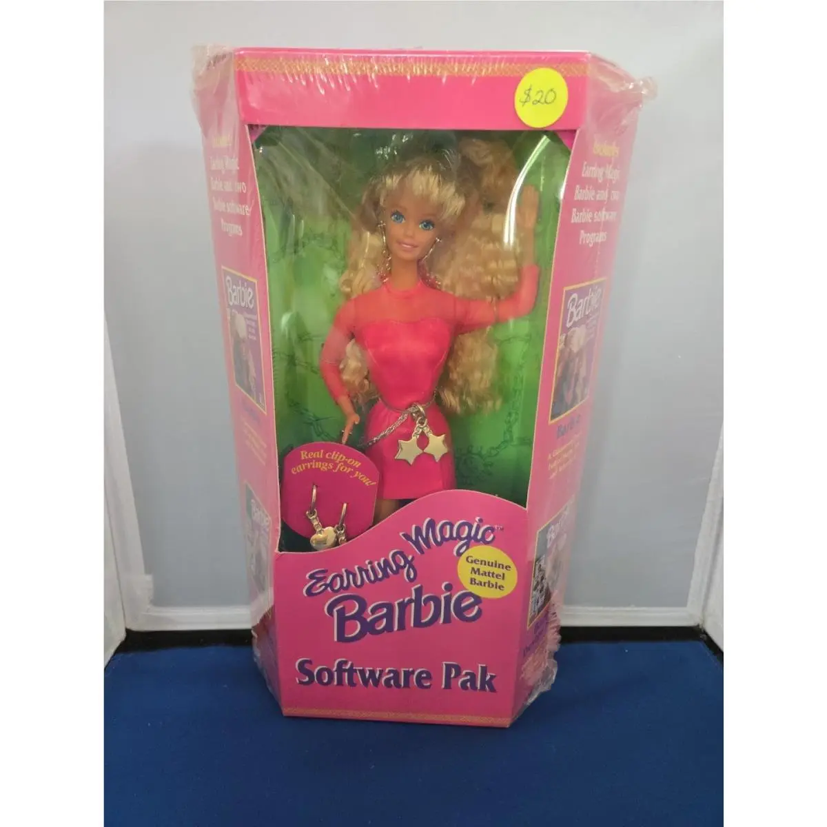 Earring Magic Barbie Doll Software Pak Radio Shack Mattel Nrfb 1991
