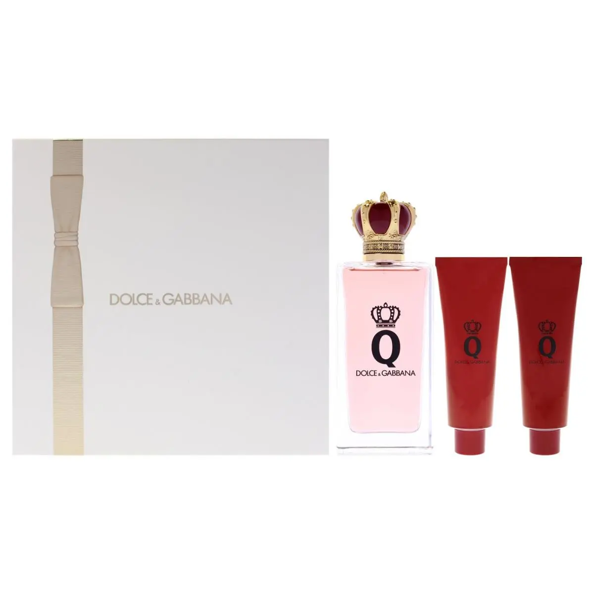 Q by Dolce and Gabbana For Women - 3 Pc Gift Set 3.3oz Edp Spray 1.69oz
